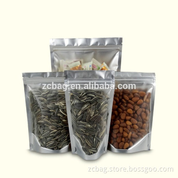 Aluminum Foil Bag With Zipper/Aluminum Foil zip lock Bag/Aluminum Foil Bag aluminum foil stand up coffee bean bags zipper